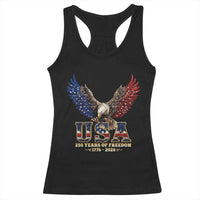 250 Years USA Majestic Bald Eagle Racerback Tank Top American Flag Wings Patriotic Semiquincentennial 250th Anniversary