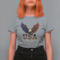 250 Years USA Majestic Bald Eagle T Shirt For Women American Flag Wings Patriotic Semiquincentennial 250th Anniversary