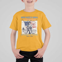 Custom Name Descendant of a Patriot USA 250 Years of Freedom Personalized T Shirt For Kid 1776-2026 Revolutionary War Heritage