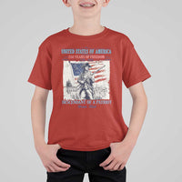 Custom Name Descendant of a Patriot USA 250 Years of Freedom Personalized T Shirt For Kid 1776-2026 Revolutionary War Heritage