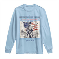 Custom Name Descendant of a Patriot USA 250 Years of Freedom Personalized Long Sleeve Shirt 1776-2026 Revolutionary War Heritage