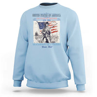 Custom Name Descendant of a Patriot USA 250 Years of Freedom Personalized Sweatshirt 1776-2026 Revolutionary War Heritage