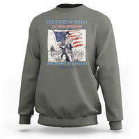 Custom Name Descendant of a Patriot USA 250 Years of Freedom Personalized Sweatshirt 1776-2026 Revolutionary War Heritage