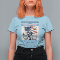 Custom Name Descendant of a Patriot USA 250 Years of Freedom Personalized T Shirt For Women 1776-2026 Revolutionary War Heritage