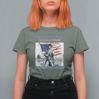 Custom Name Descendant of a Patriot USA 250 Years of Freedom Personalized T Shirt For Women 1776-2026 Revolutionary War Heritage