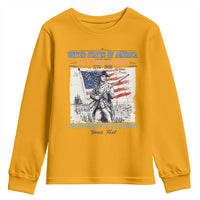 Custom Name Descendant of a Patriot USA 250 Years of Freedom Personalized Youth Sweatshirt 1776-2026 Revolutionary War Heritage