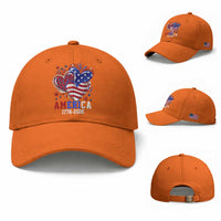 America 1776-2026 Patriotic Hearts Baseball Cap Semiquincentennial 250th Anniversary Red White Blue Stars and Stripes