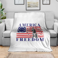 America Freedom 1776 Revolutionary War Throw Blanket Minuteman Betsy Ross Flag Patriotic History