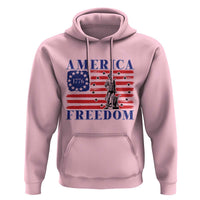 America Freedom 1776 Revolutionary War Hoodie Minuteman Betsy Ross Flag Patriotic History