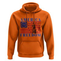 America Freedom 1776 Revolutionary War Hoodie Minuteman Betsy Ross Flag Patriotic History
