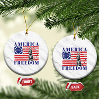 America Freedom 1776 Revolutionary War Ceramic Ornament Minuteman Betsy Ross Flag Patriotic History