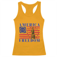 America Freedom 1776 Revolutionary War Racerback Tank Top Minuteman Betsy Ross Flag Patriotic History