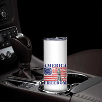 America Freedom 1776 Revolutionary War Skinny Tumbler Minuteman Betsy Ross Flag Patriotic History