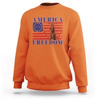 America Freedom 1776 Revolutionary War Sweatshirt Minuteman Betsy Ross Flag Patriotic History
