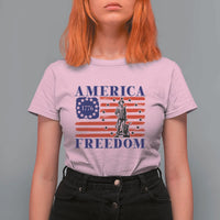 America Freedom 1776 Revolutionary War T Shirt For Women Minuteman Betsy Ross Flag Patriotic History