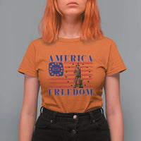 America Freedom 1776 Revolutionary War T Shirt For Women Minuteman Betsy Ross Flag Patriotic History