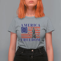 America Freedom 1776 Revolutionary War T Shirt For Women Minuteman Betsy Ross Flag Patriotic History