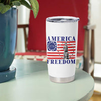 America Freedom 1776 Revolutionary War Tumbler Cup Minuteman Betsy Ross Flag Patriotic History