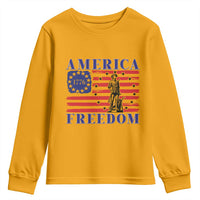 America Freedom 1776 Revolutionary War Youth Sweatshirt Minuteman Betsy Ross Flag Patriotic History