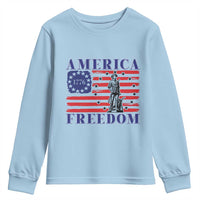 America Freedom 1776 Revolutionary War Youth Sweatshirt Minuteman Betsy Ross Flag Patriotic History