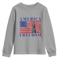 America Freedom 1776 Revolutionary War Youth Sweatshirt Minuteman Betsy Ross Flag Patriotic History