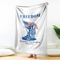Freedom It’s What We Do Best Since 1776 Throw Blanket Revolutionary War Patriot Battle Scene