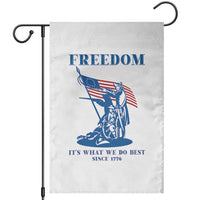 Freedom It’s What We Do Best Since 1776 Garden Flag Revolutionary War Patriot Battle Scene