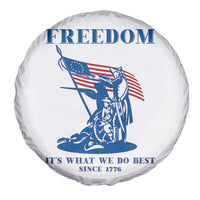 Freedom It’s What We Do Best Since 1776 Spare Tire Cover Revolutionary War Patriot Battle Scene