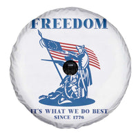 Freedom It’s What We Do Best Since 1776 Spare Tire Cover Revolutionary War Patriot Battle Scene