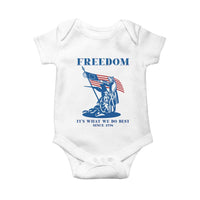 Freedom It’s What We Do Best Since 1776 Baby Onesie Revolutionary War Patriot Battle Scene