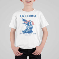 Freedom It’s What We Do Best Since 1776 T Shirt For Kid Revolutionary War Patriot Battle Scene