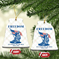 Freedom It’s What We Do Best Since 1776 Ceramic Ornament Revolutionary War Patriot Battle Scene