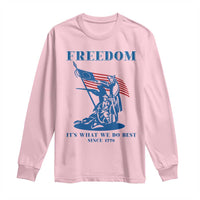 Freedom It’s What We Do Best Since 1776 Long Sleeve Shirt Revolutionary War Patriot Battle Scene