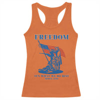 Freedom It’s What We Do Best Since 1776 Racerback Tank Top Revolutionary War Patriot Battle Scene
