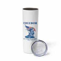 Freedom It’s What We Do Best Since 1776 Skinny Tumbler Revolutionary War Patriot Battle Scene