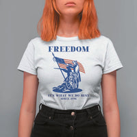Freedom It’s What We Do Best Since 1776 T Shirt For Women Revolutionary War Patriot Battle Scene