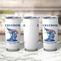 Freedom It’s What We Do Best Since 1776 Tumbler Cup Revolutionary War Patriot Battle Scene