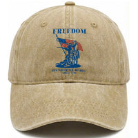 Freedom It’s What We Do Best Since 1776 Washed Cotton Baseball Cap Revolutionary War Patriot Battle Scene