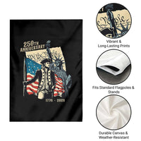 250th Anniversary 1776-2026 We The People Garden Flag George Washington and Statue of Liberty History Pride
