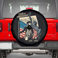 250th Anniversary 1776-2026 We The People Spare Tire Cover George Washington and Statue of Liberty History Pride