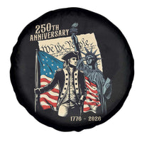 250th Anniversary 1776-2026 We The People Spare Tire Cover George Washington and Statue of Liberty History Pride