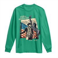 250th Anniversary 1776-2026 We The People Long Sleeve Shirt George Washington and Statue of Liberty History Pride