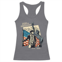 250th Anniversary 1776-2026 We The People Racerback Tank Top George Washington and Statue of Liberty History Pride