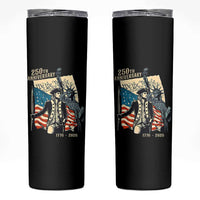250th Anniversary 1776-2026 We The People Skinny Tumbler George Washington and Statue of Liberty History Pride