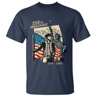250th Anniversary 1776-2026 We The People T Shirt George Washington and Statue of Liberty History Pride