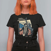 250th Anniversary 1776-2026 We The People T Shirt For Women George Washington and Statue of Liberty History Pride