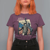 250th Anniversary 1776-2026 We The People T Shirt For Women George Washington and Statue of Liberty History Pride