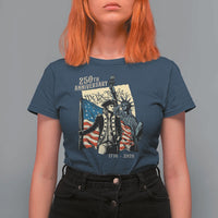 250th Anniversary 1776-2026 We The People T Shirt For Women George Washington and Statue of Liberty History Pride