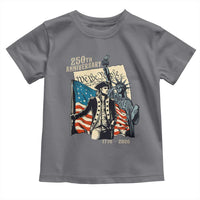 250th Anniversary 1776-2026 We The People Toddler T Shirt George Washington and Statue of Liberty History Pride