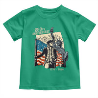 250th Anniversary 1776-2026 We The People Toddler T Shirt George Washington and Statue of Liberty History Pride